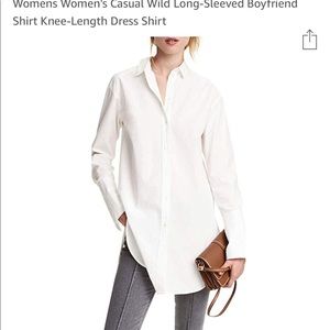 White long cotton shirt